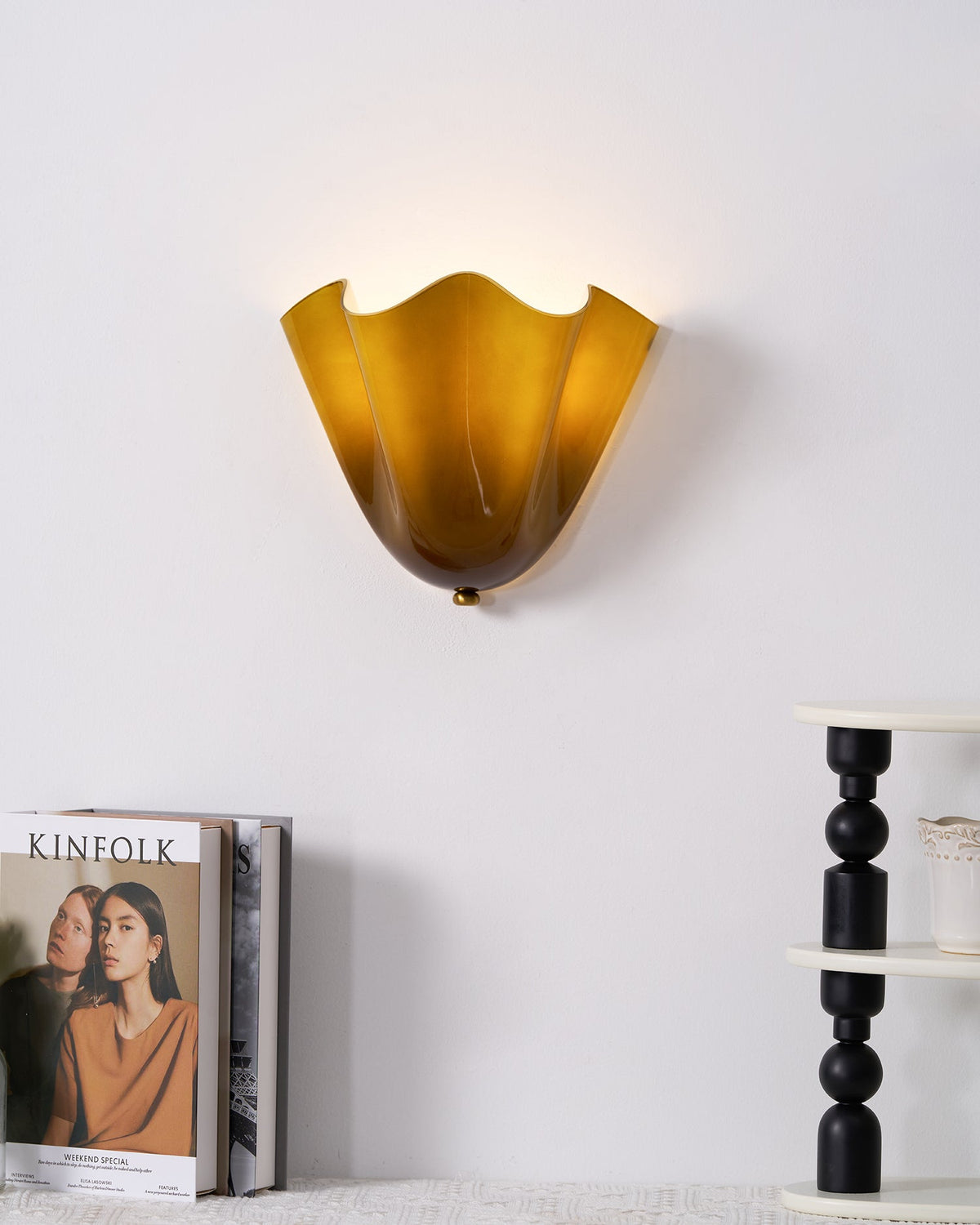 Renenielle aplique de pared con curvas suaves