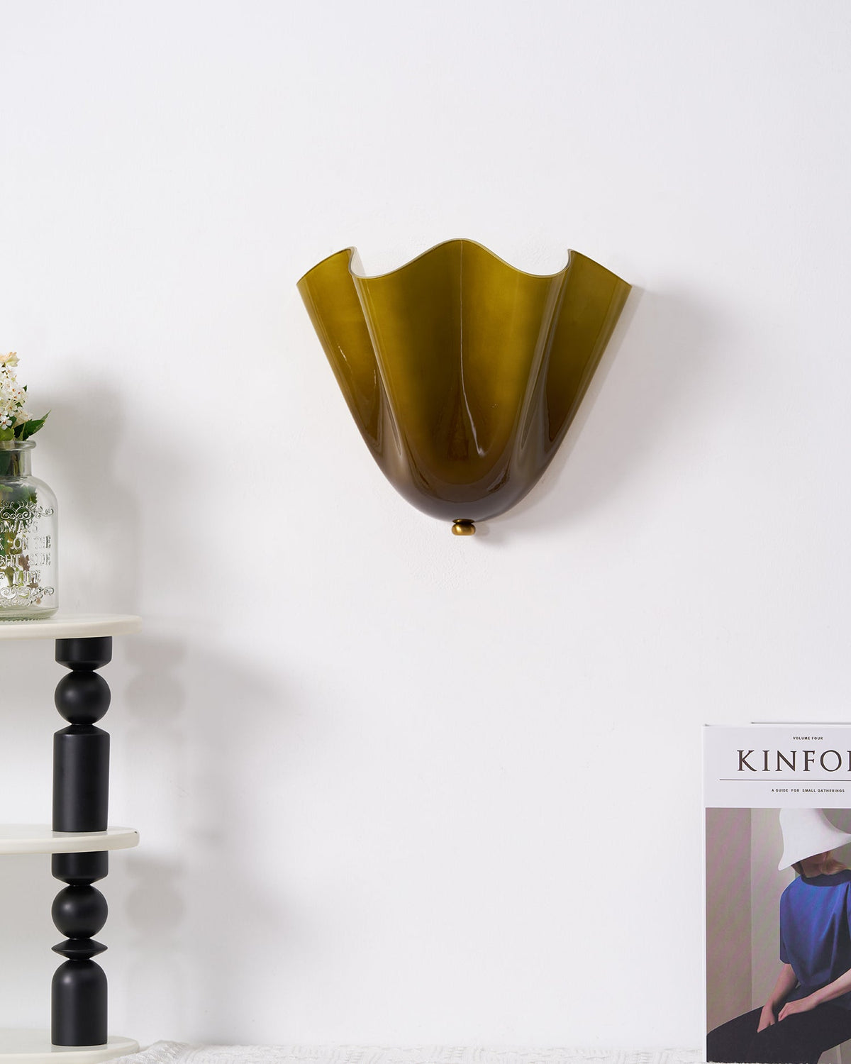 Renenielle aplique de pared con curvas suaves