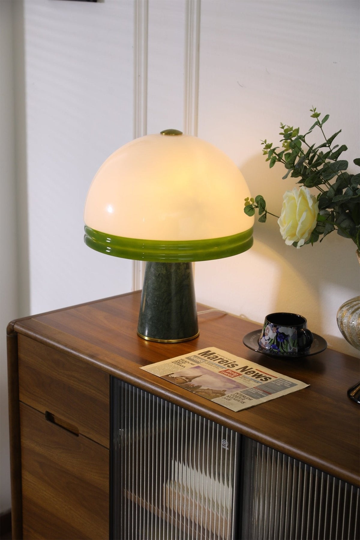 Miraraine lámpara de mesa cúpula