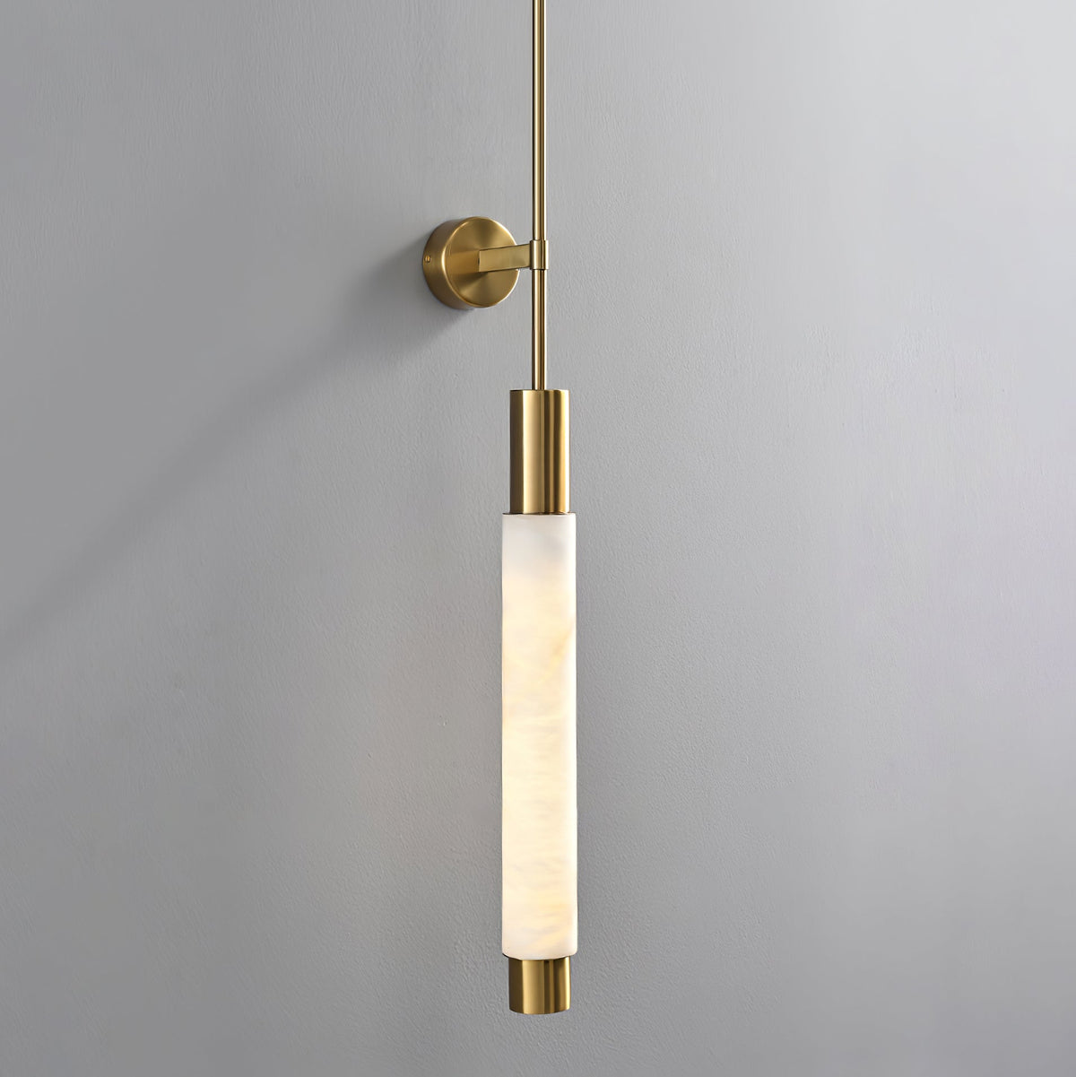 Rico aplique de pared minimalista en alabastro