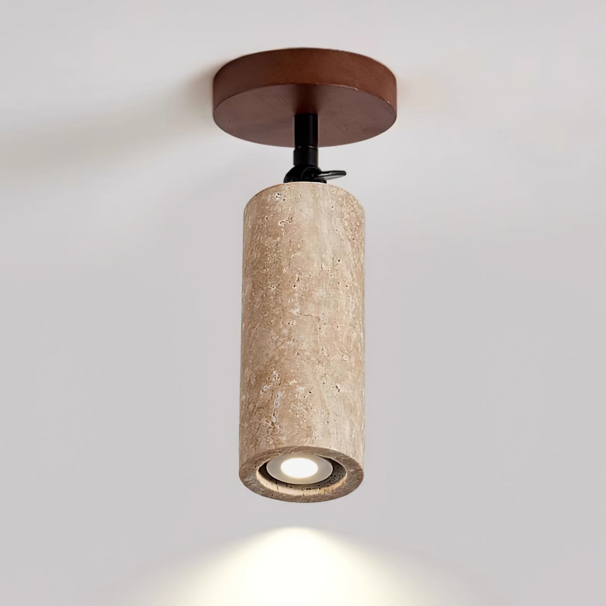 Cesilyra aplique de pared Tubo Cilíndrico travertino