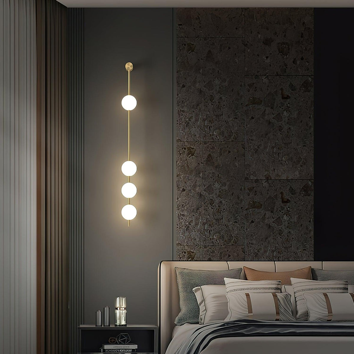 Lustra Aplique de pared Bolas Verticales Pasillos