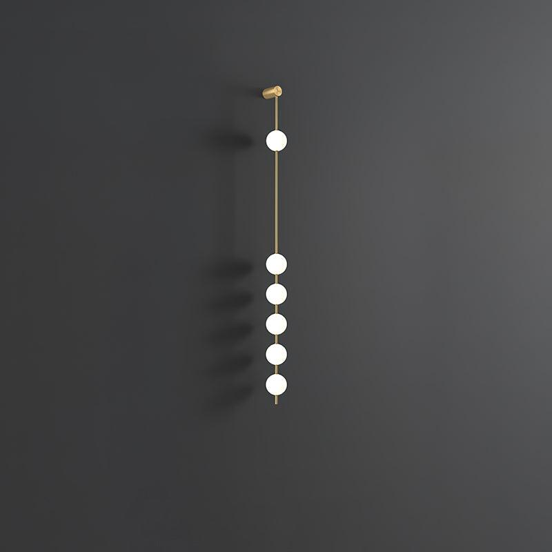 Soloiella aplique de pared Vertical Balls latón