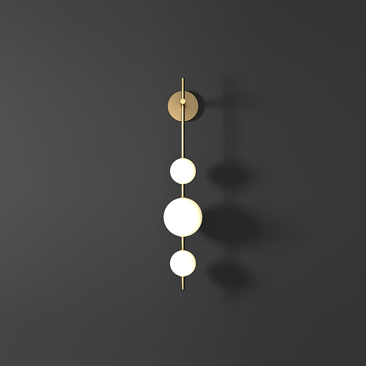 Ilraeia aplique de pared con globo vertical enchufable