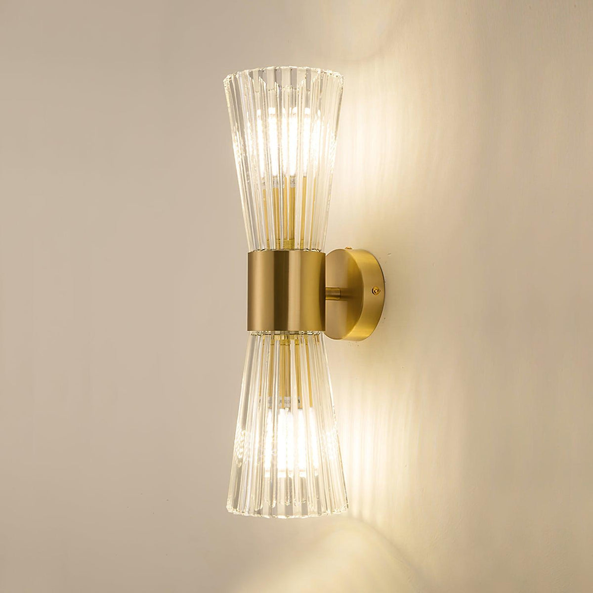 Cyrinenne aplique de pared de cristal