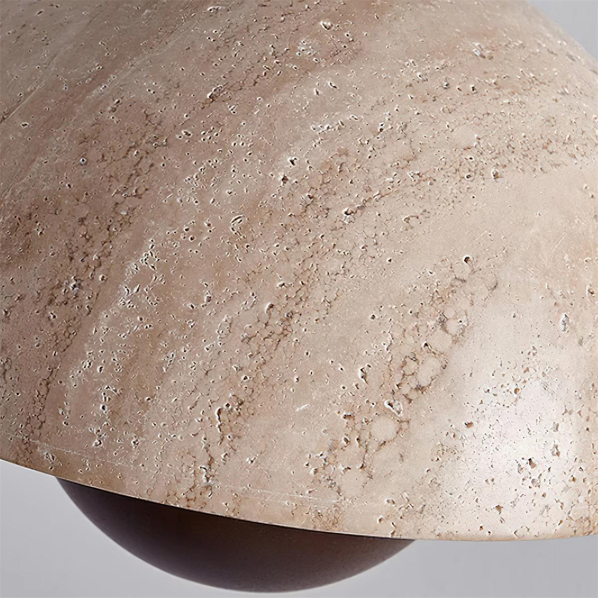 Cadorisra lámpara colgante travertino madera