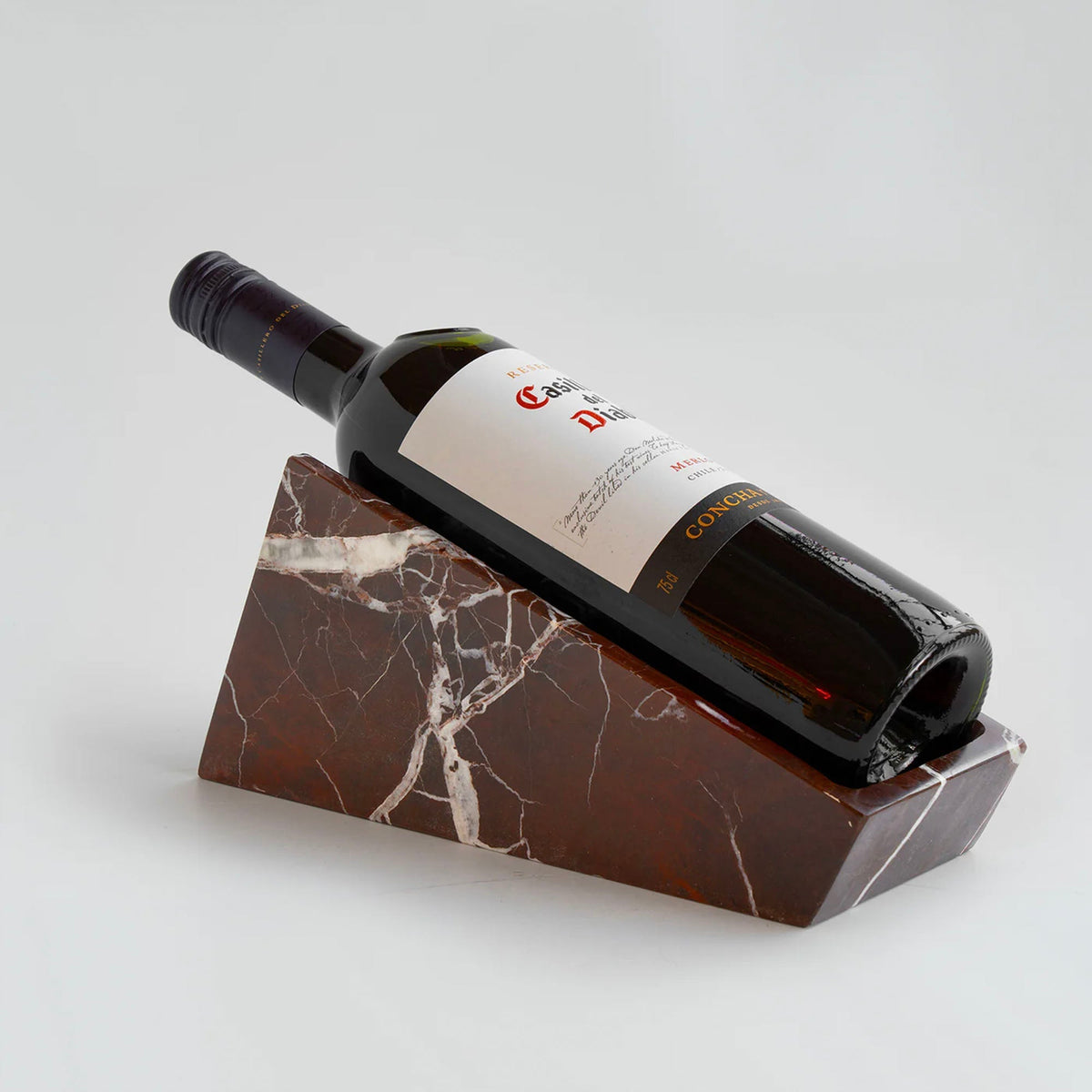 Selivian Soporte para botellas de vino con cantilever en mármol