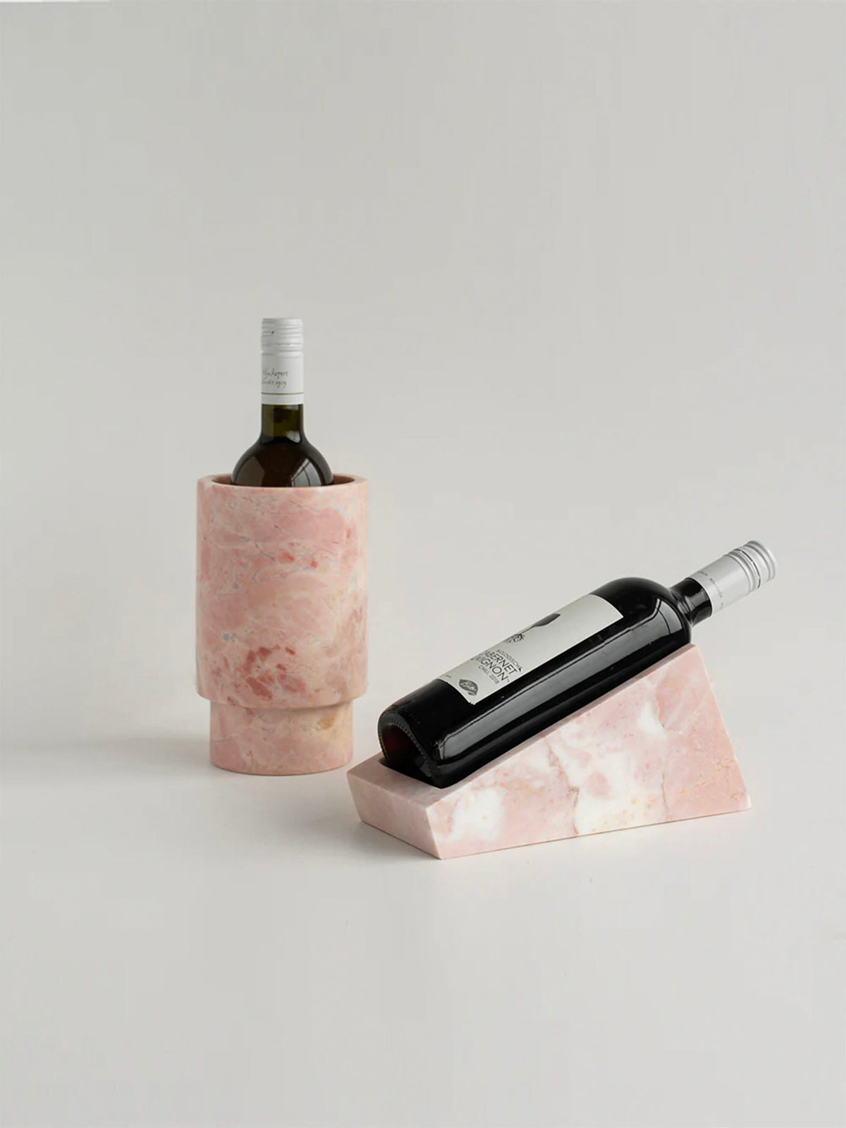Selivian Soporte para botellas de vino con cantilever en mármol