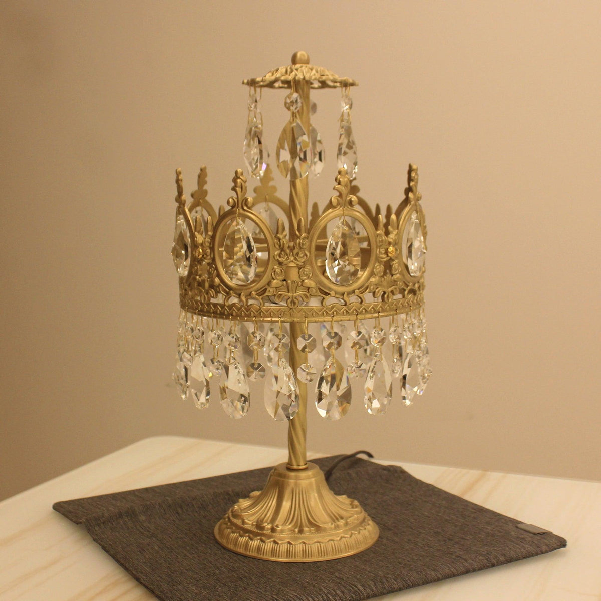 Glee lámpara de mesa vintage de cristal