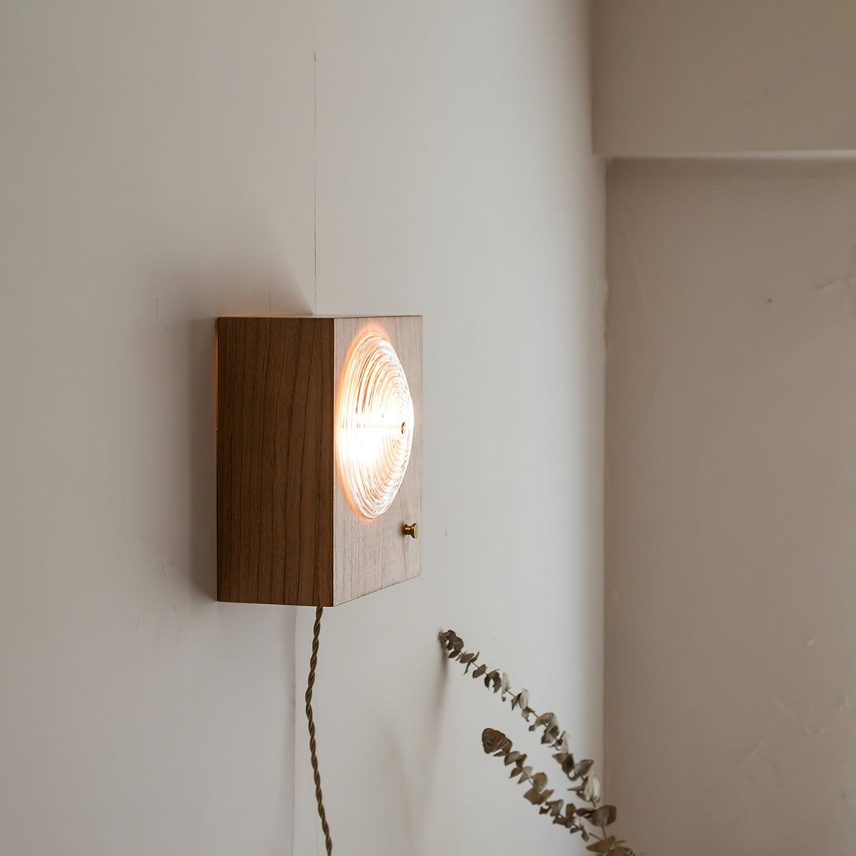 Echo aplique de pared de vidrio