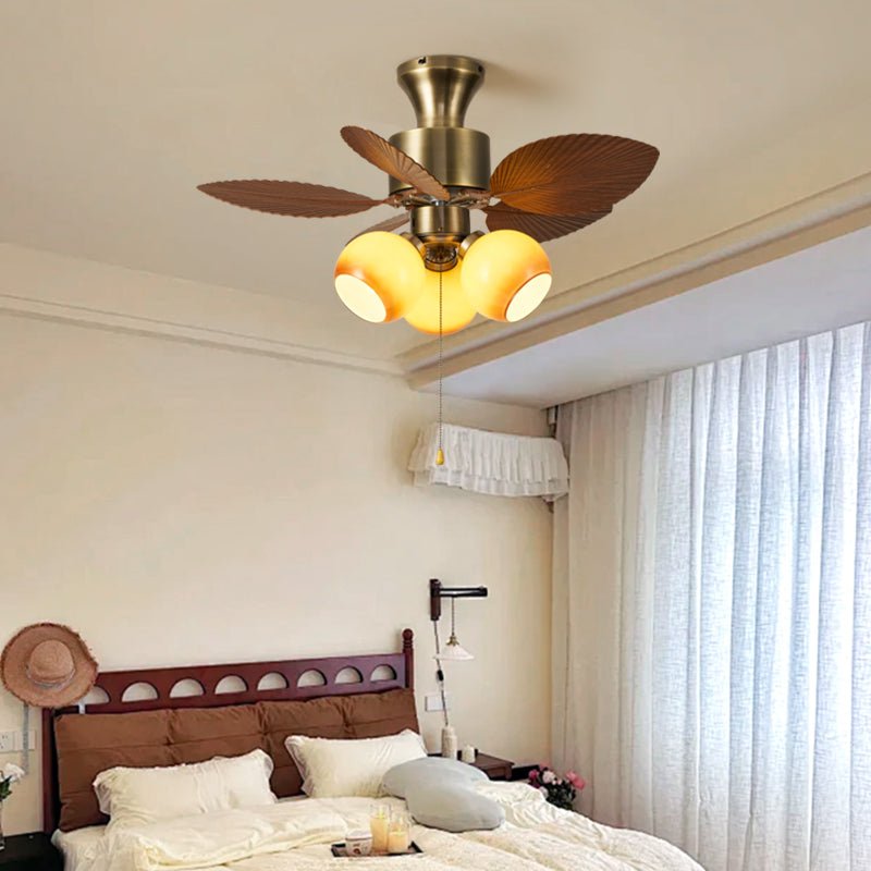 Miranira ventilador de techo con luz Vintage Hoja