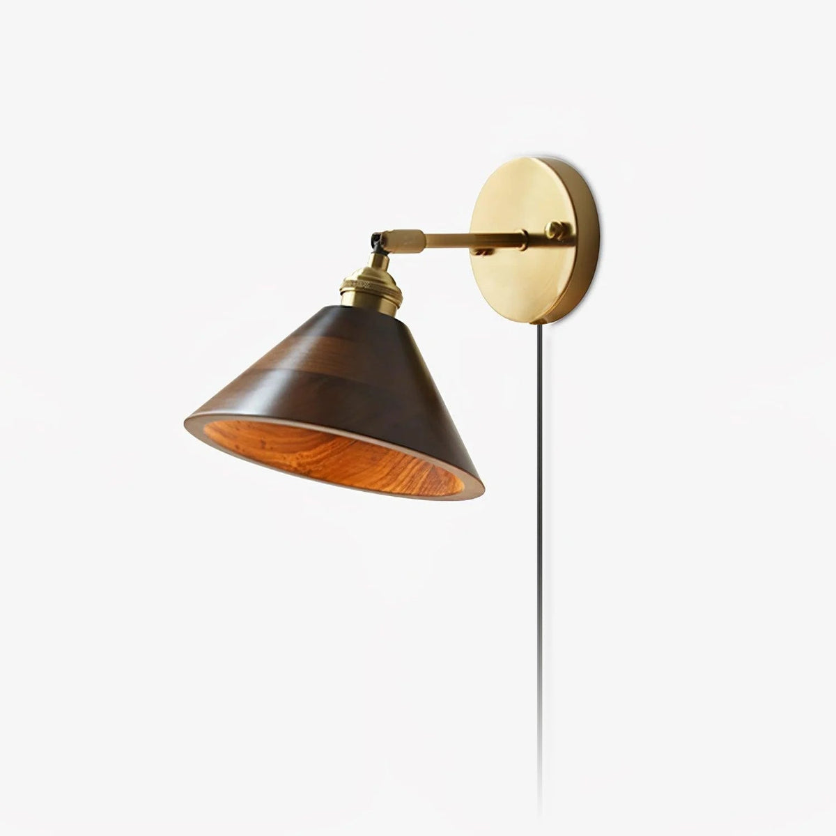 Alem aplique de pared vintage de madera