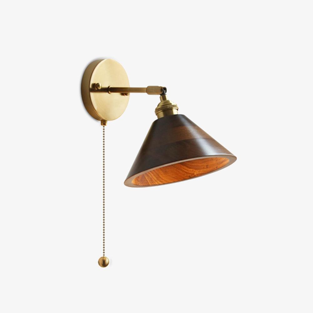 Rasen aplique de pared vintage de madera