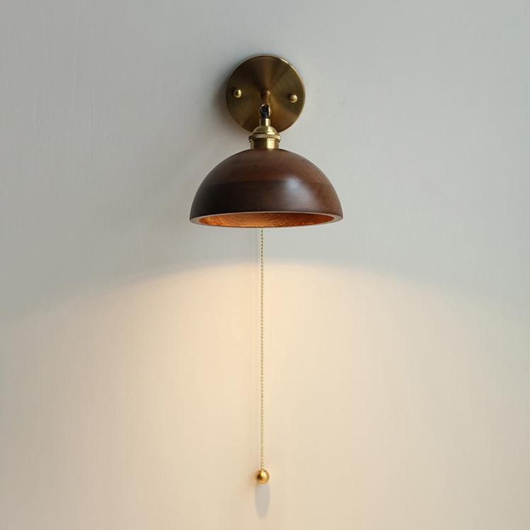 Rasen aplique de pared vintage de madera