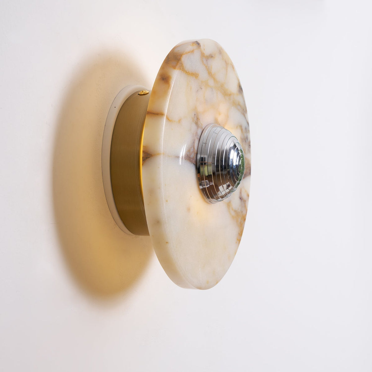 Aplique de pared de mármol disco LED moderno en varios colores