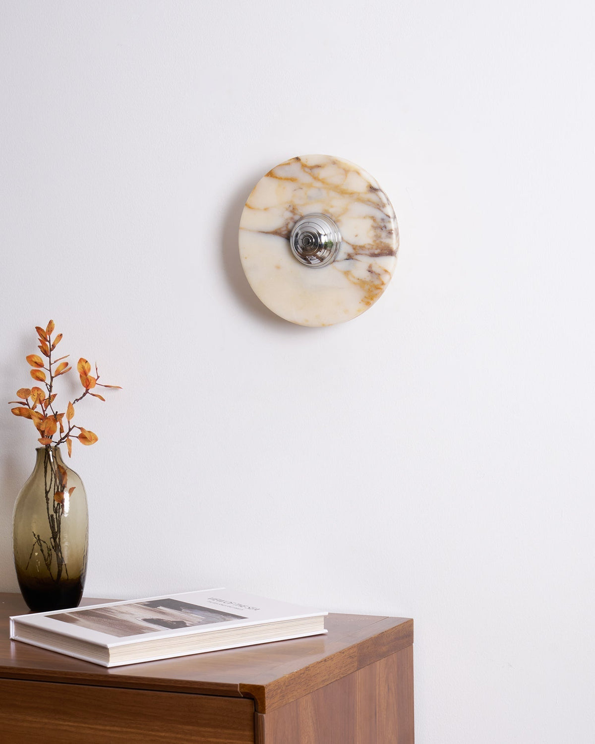 Aplique de pared de mármol disco LED moderno en varios colores