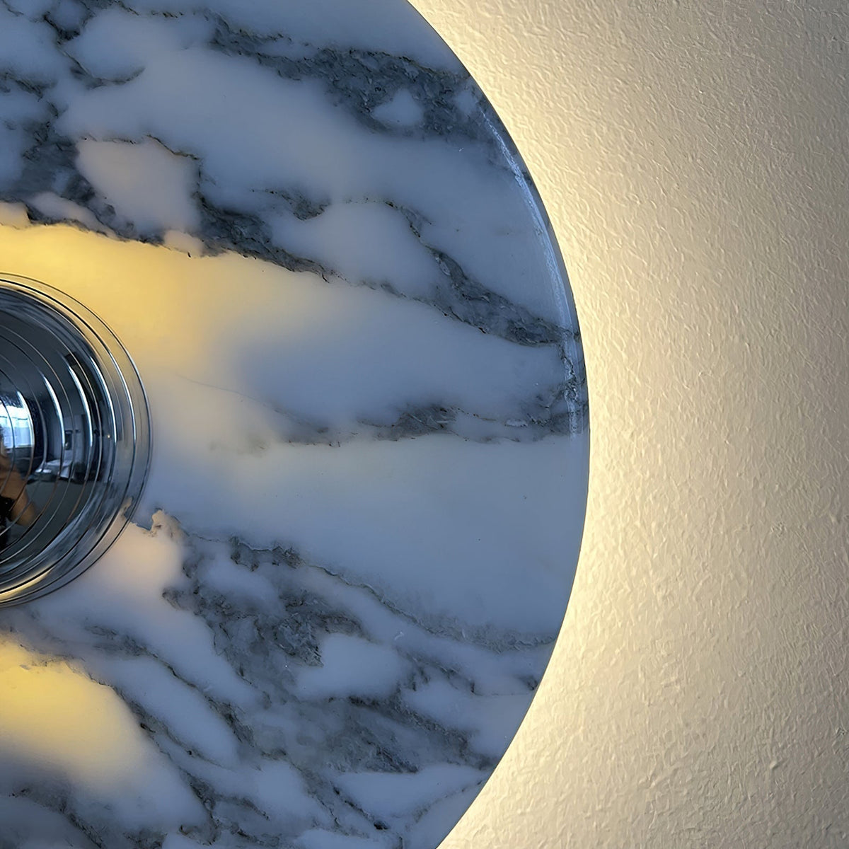 Aplique de pared de mármol disco LED moderno en varios colores