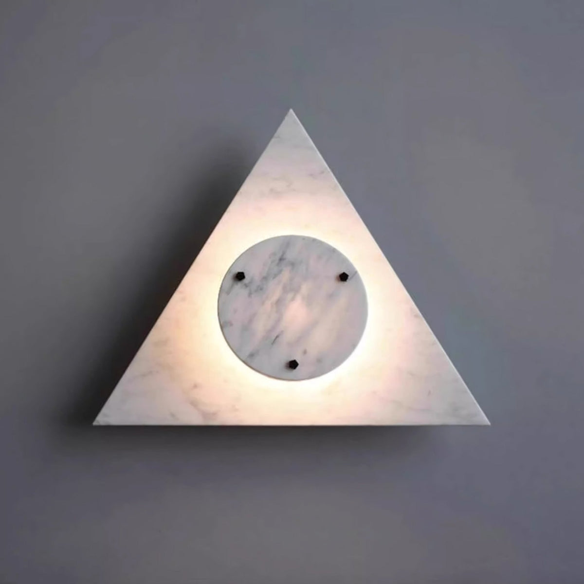 Pyramid aplique de pared de mármol rústico