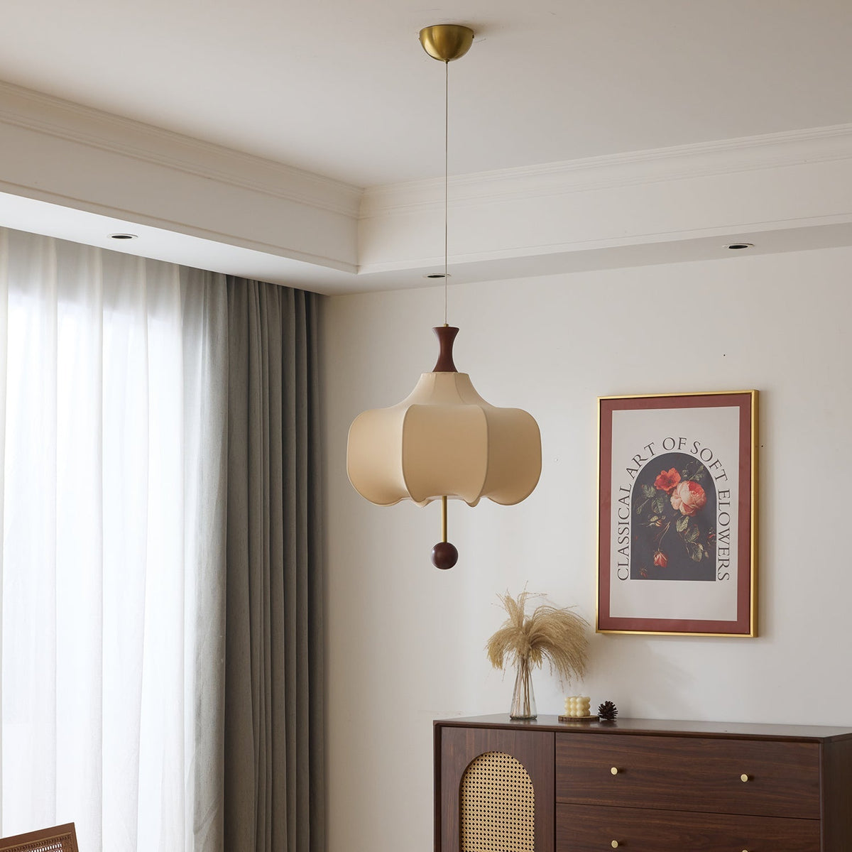 Venoryra lámpara colgante Premium elegancia nube de madera