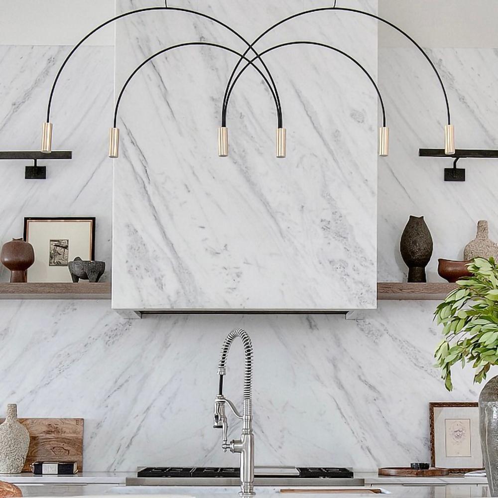 Noriel lámpara colgante minimalista con cilindros superpuestos para comedor cilíndrico