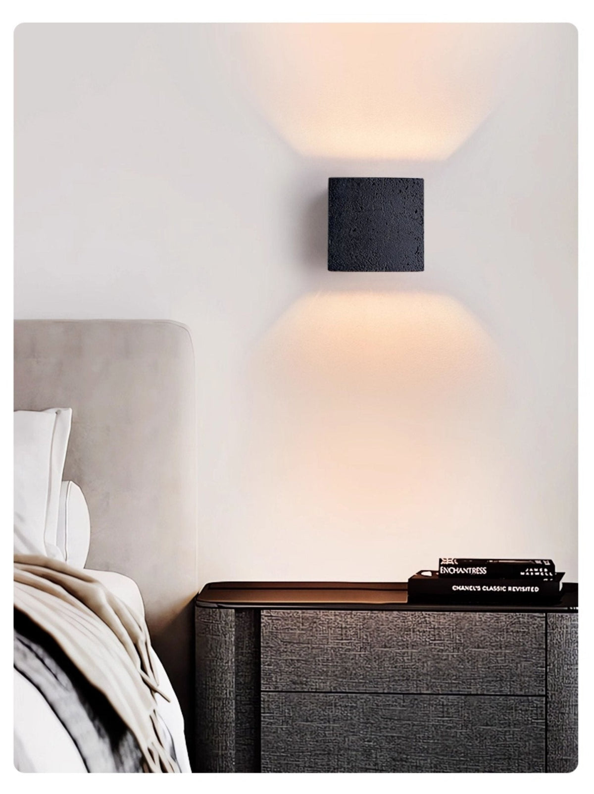 Valeise aplique de pared negro travertino
