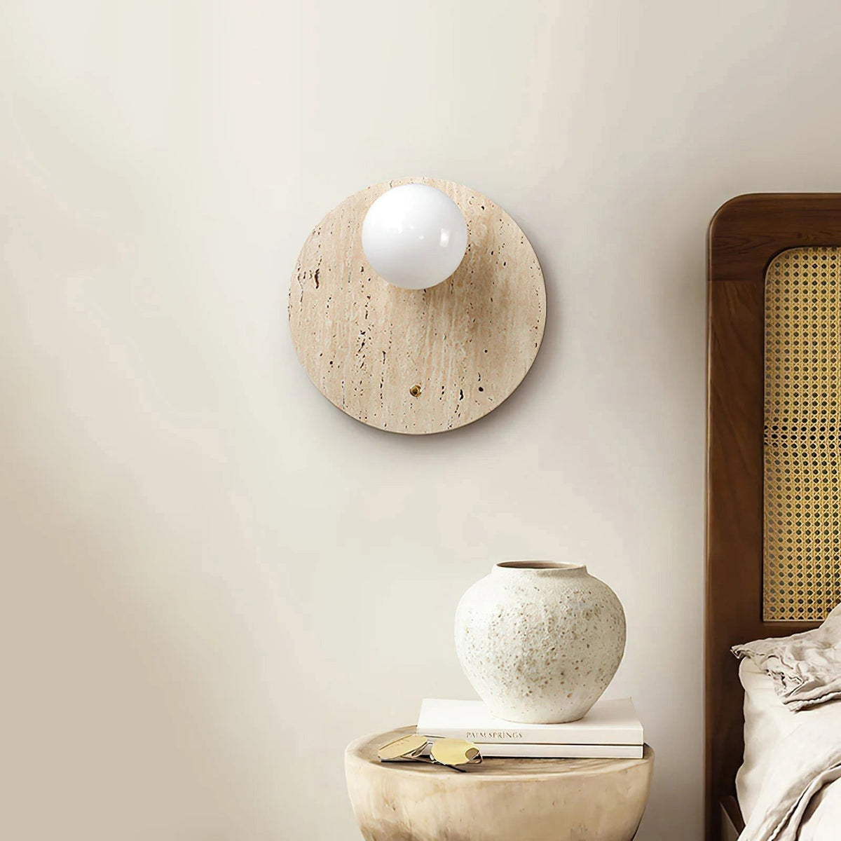 Seraelia aplique de pared travertino