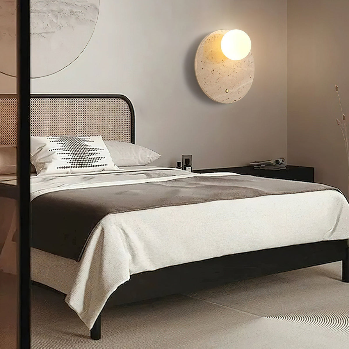 Seraelia aplique de pared travertino