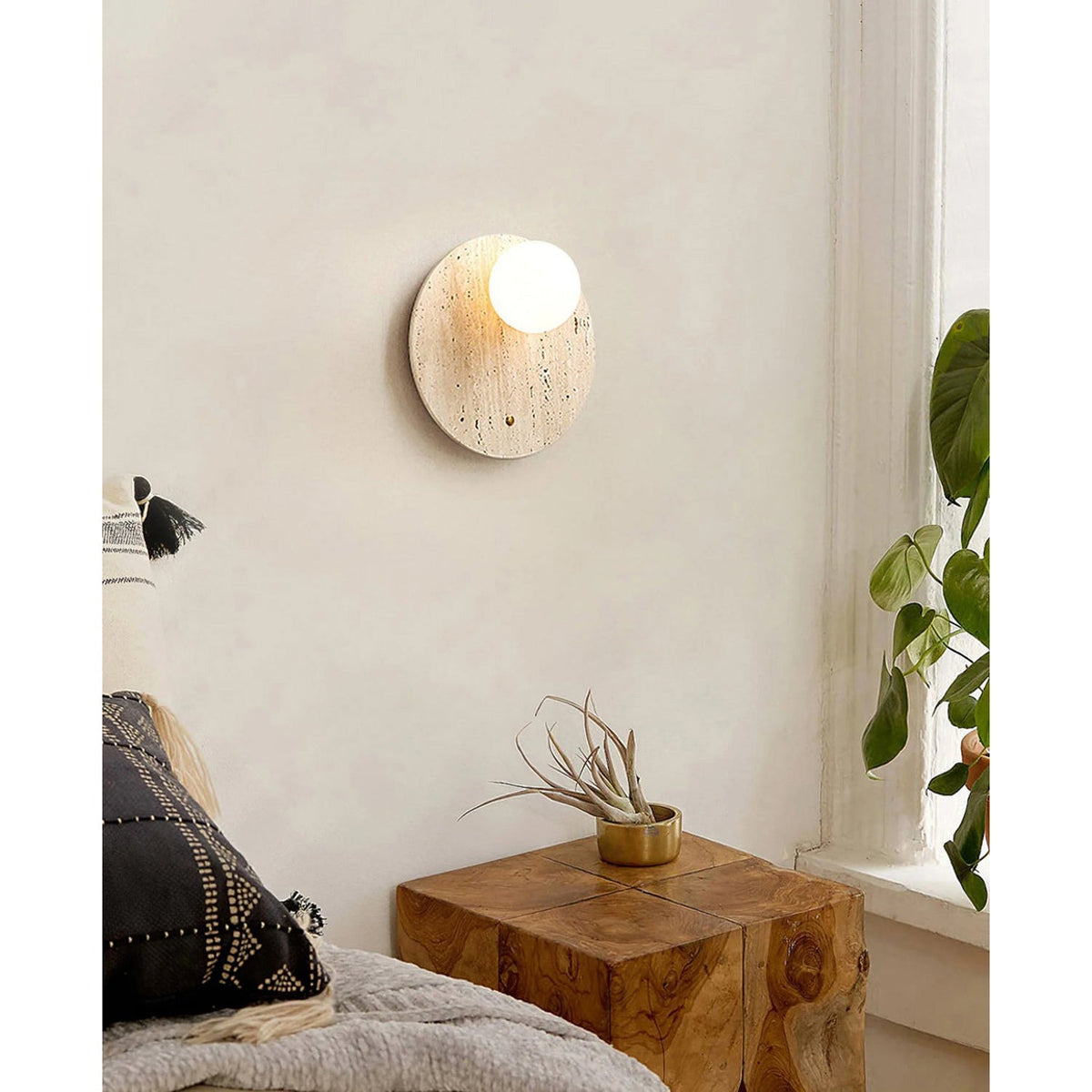 Seraelia aplique de pared travertino