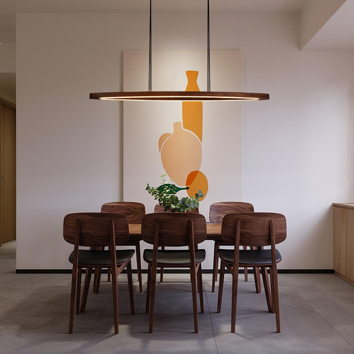 Hylan lámpara colgante de madera minimalista