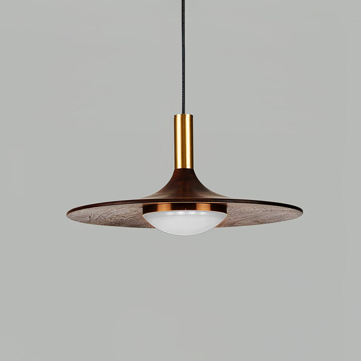 Blythe lámpara colgante moderna de madera