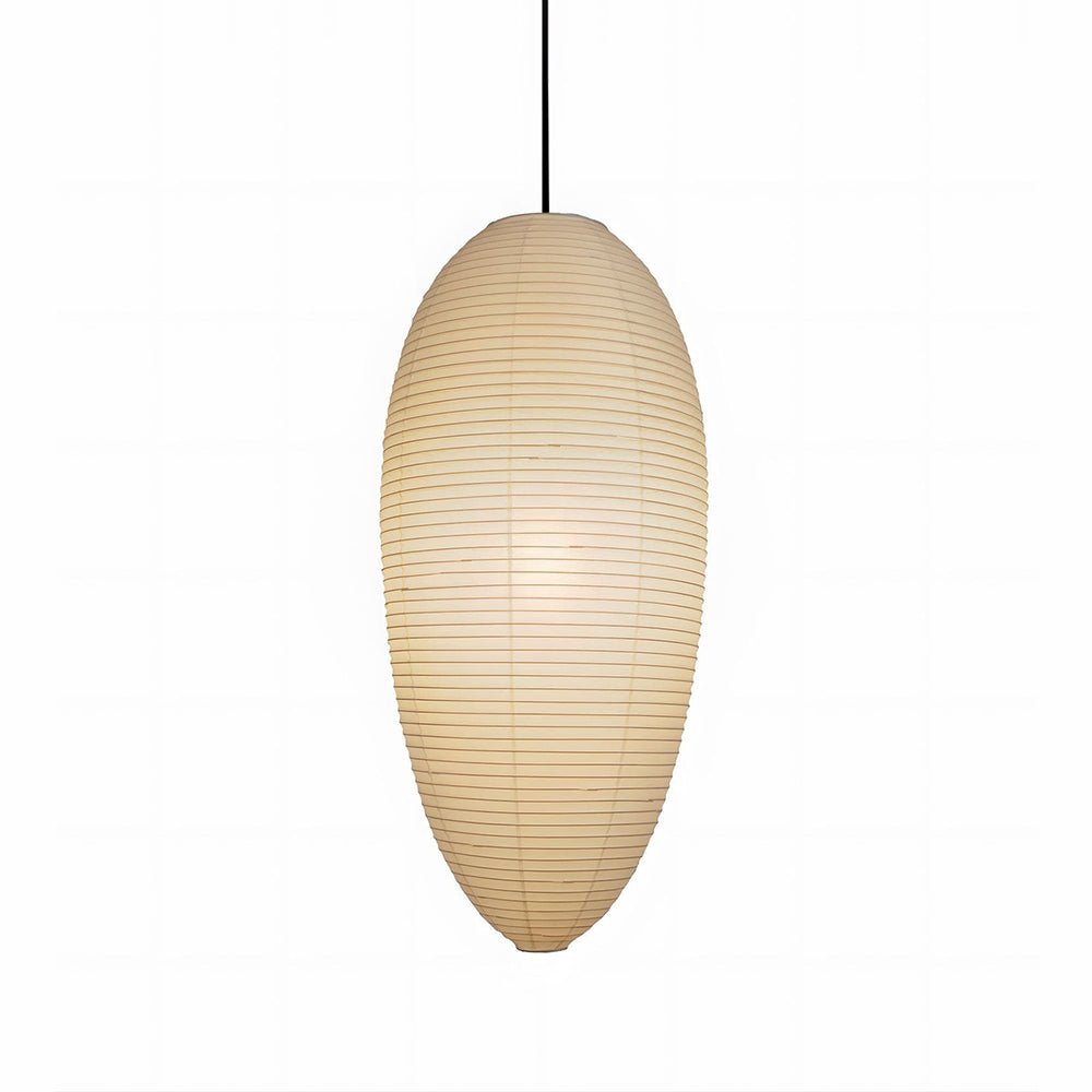 Myraean lámpara colgante moderna minimalista de papel y bambú color