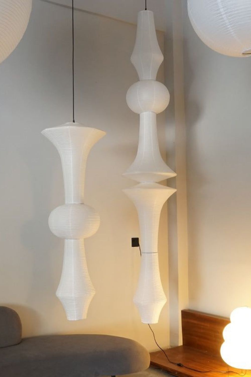 Lunalelia lámpara colgante artística de papel