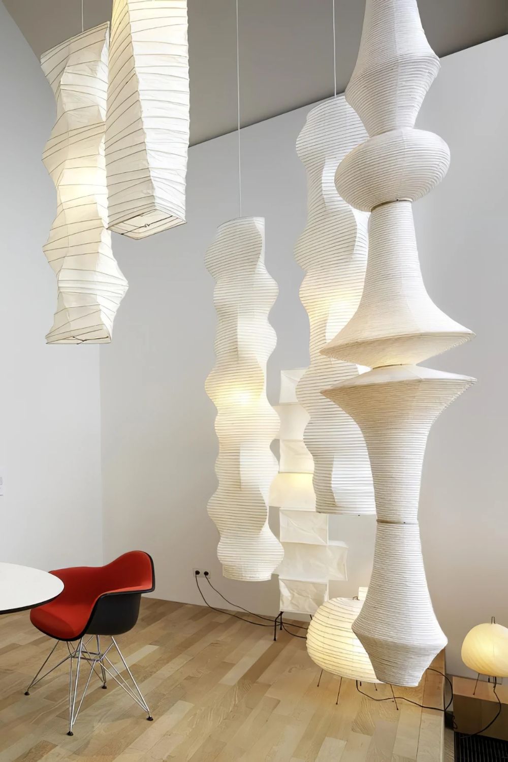 Lunalelia lámpara colgante artística de papel