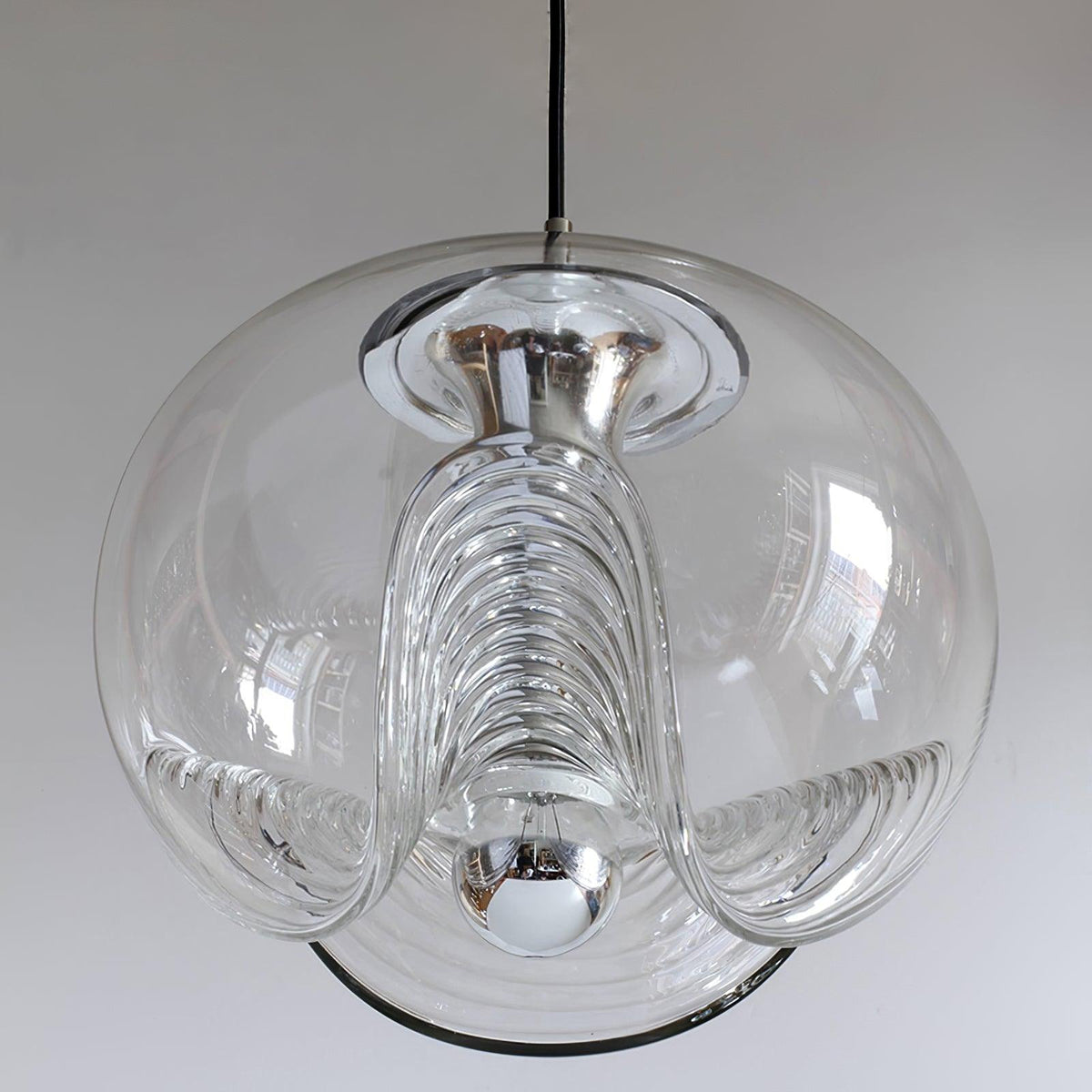 Willa lámpara colgante de vidrio vintage de mediados de siglo