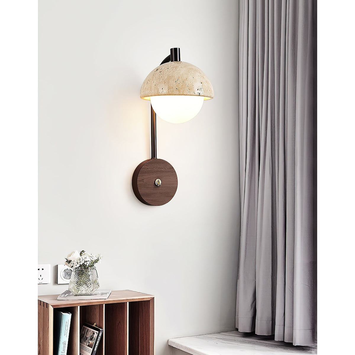 Valelaine aplique de pared travertino