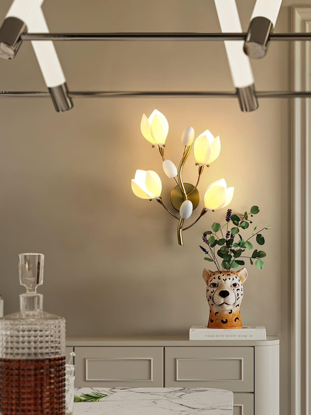 Dirixa aplique de pared Magnolia Elegancia en cerámica
