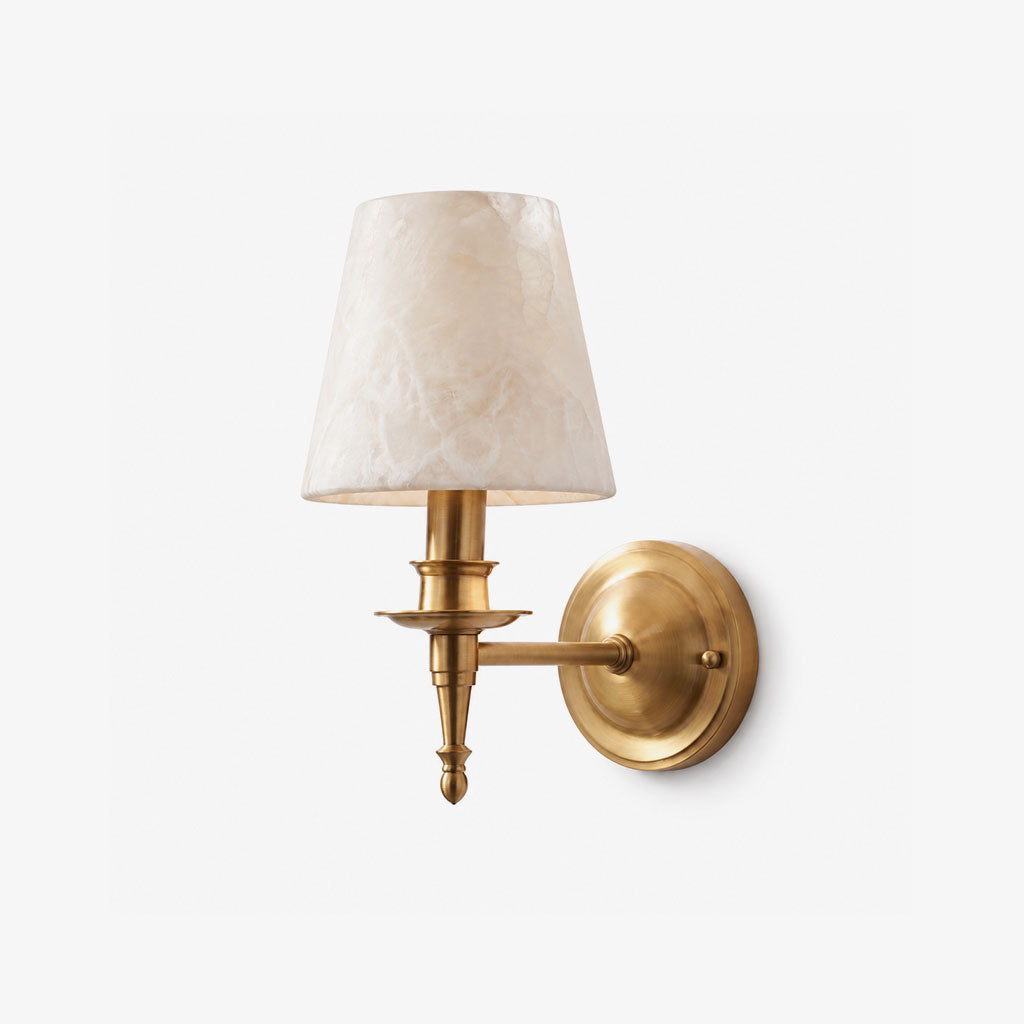 Ashmere Aplique de pared de alabastro