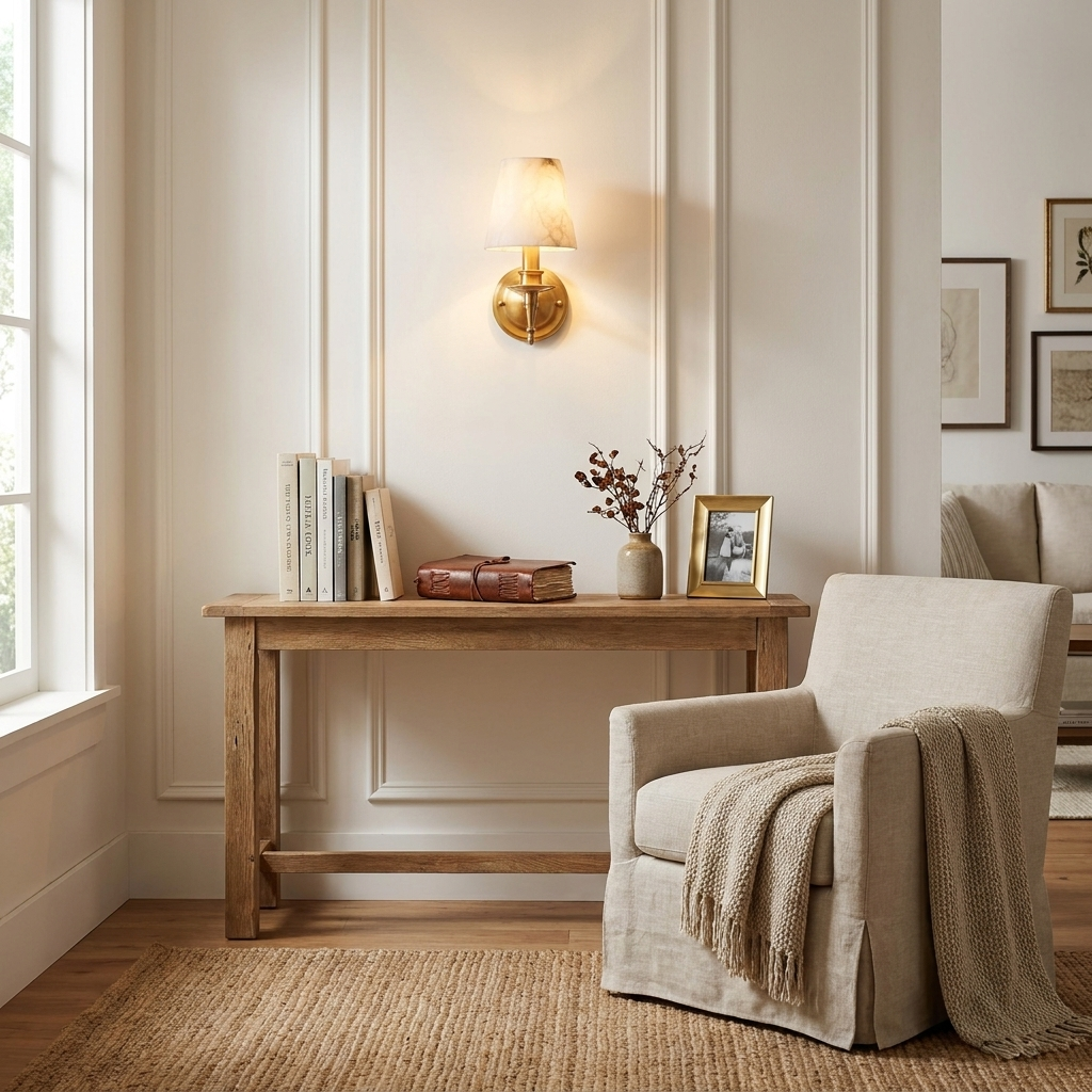 Ashmere Aplique de pared de alabastro