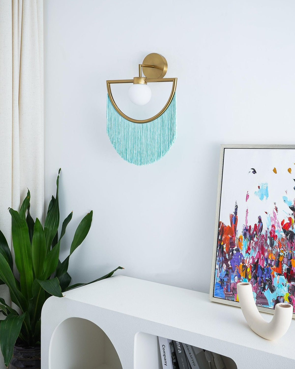 Wink aplique de pared con borlas