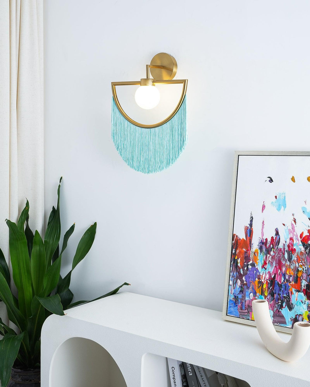 Wink aplique de pared con borlas