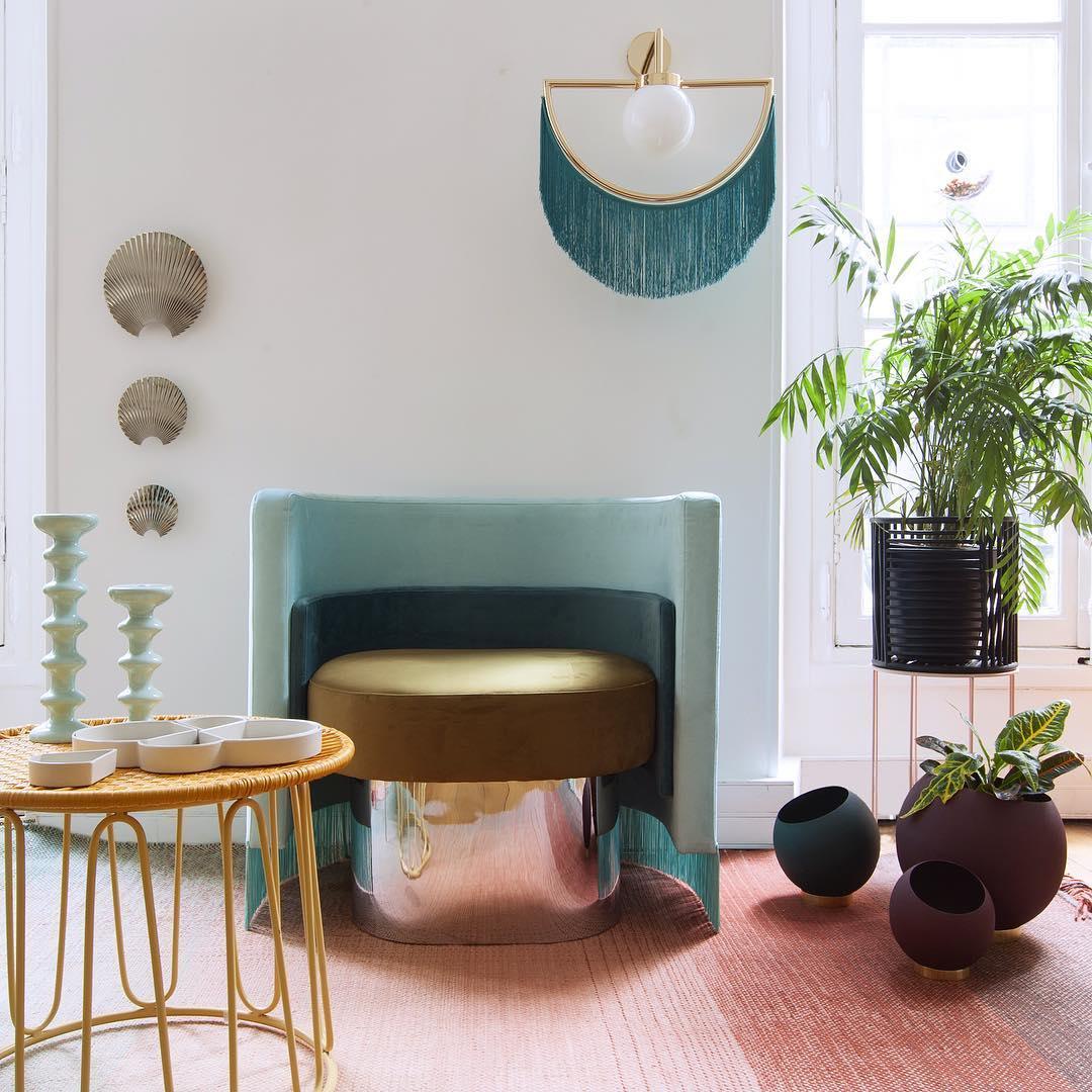 Wink aplique de pared con borlas