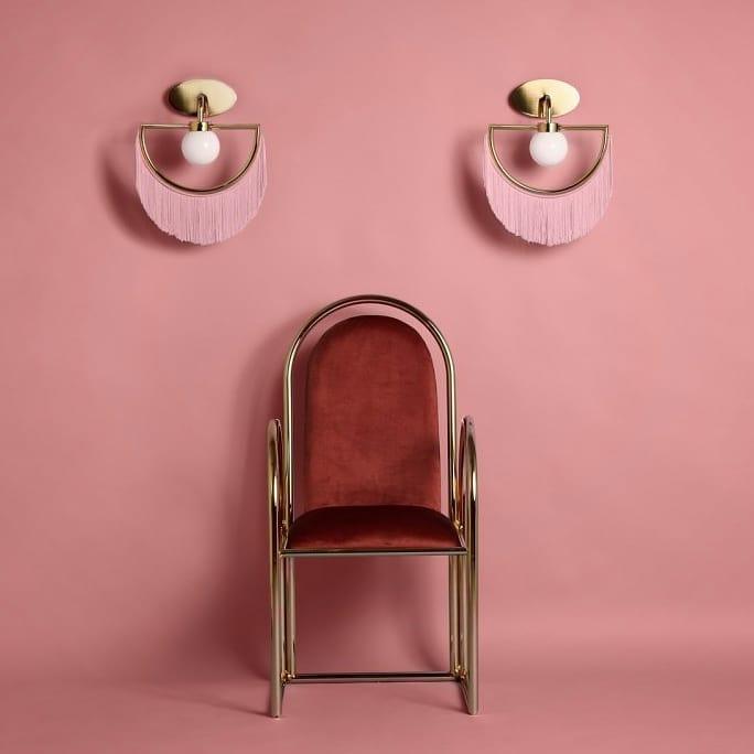 Wink aplique de pared con borlas