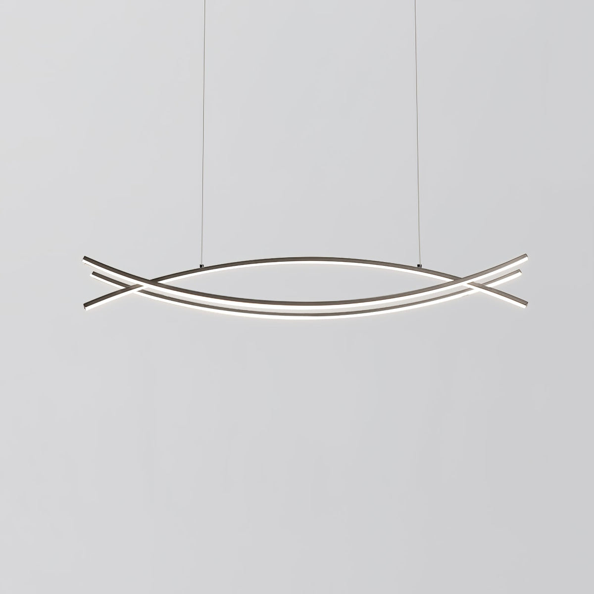 Curinis lámpara de araña moderna minimalista con arte LED