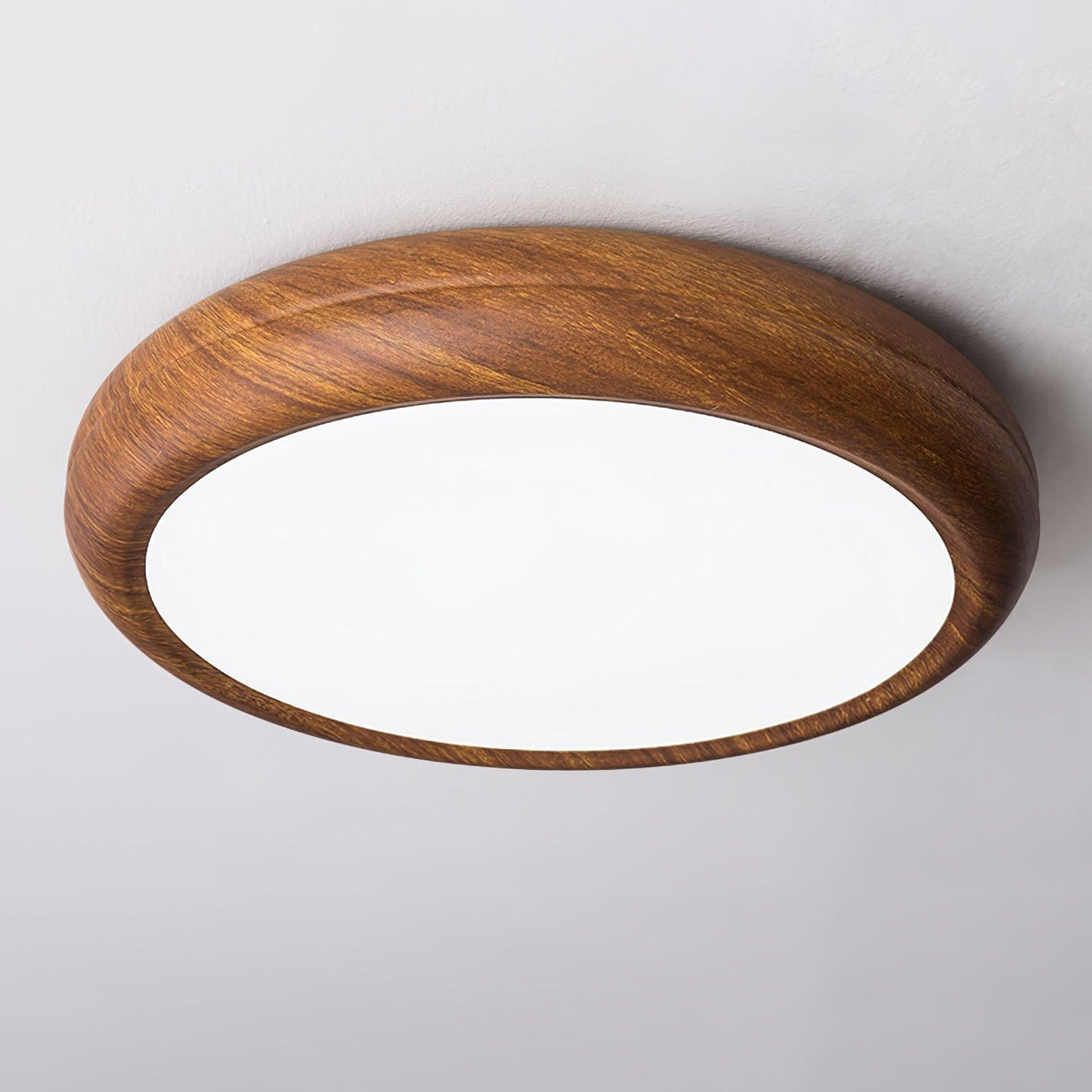 Niralel lámpara de techo de madera y acrílico redonda