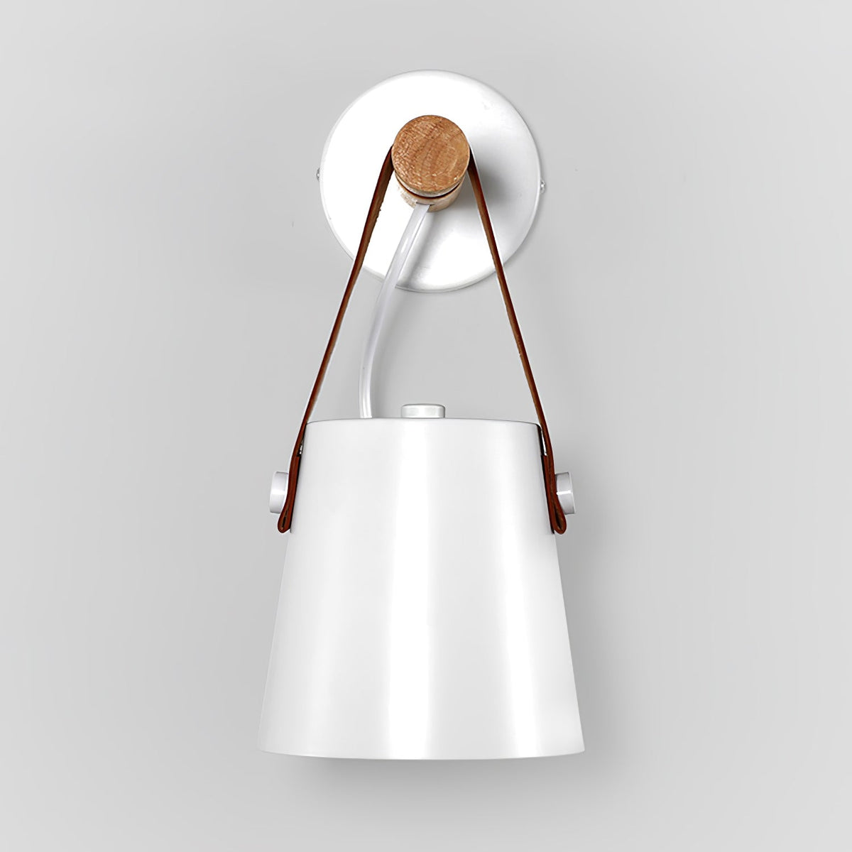Virixon aplique de pared de madera y cuero