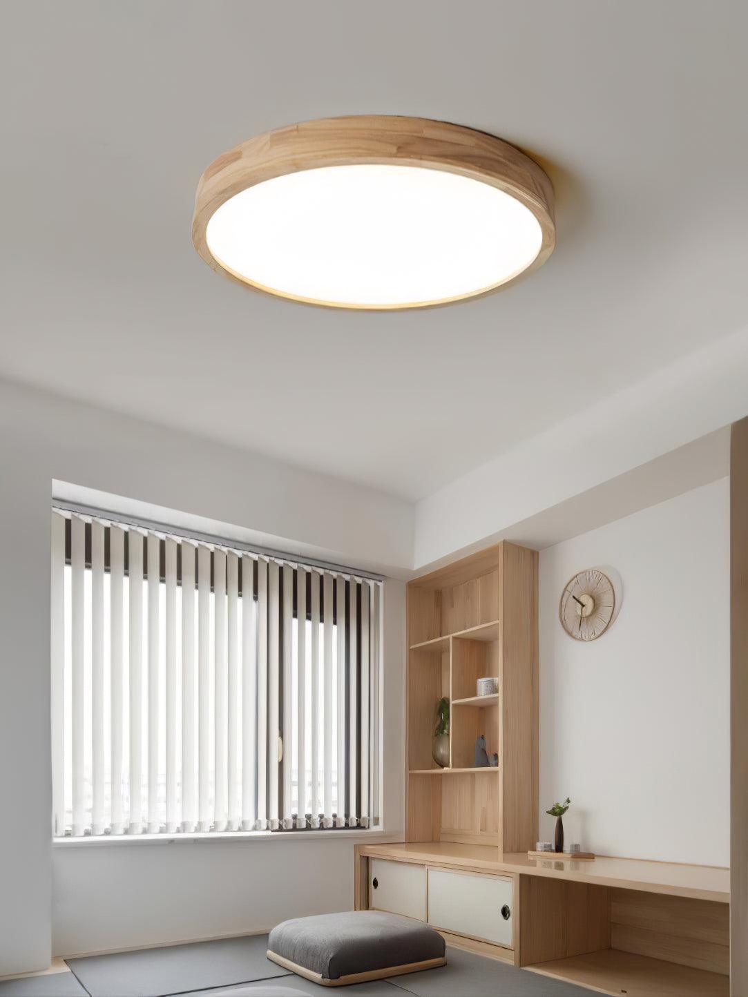 Aldalaya lámpara de techo Geométrica LED de madera