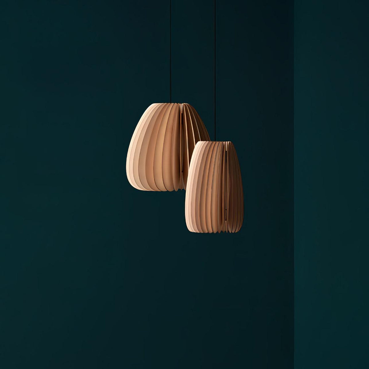 Jior lámpara colgante de madera elegancia Orb única