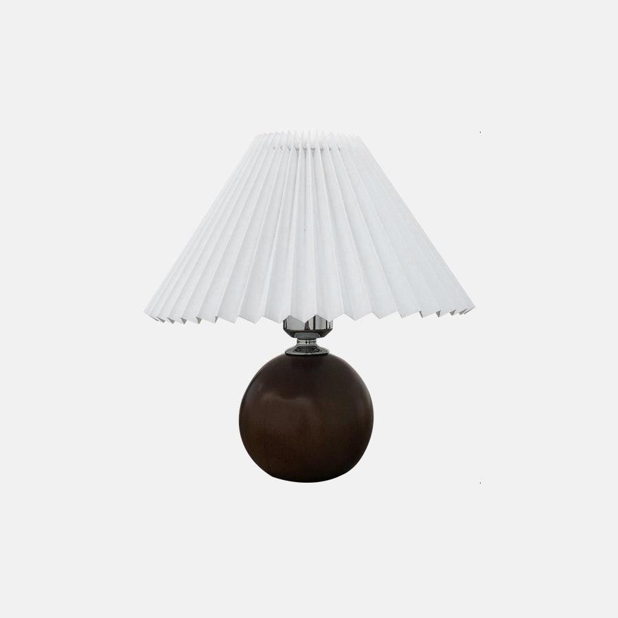 Zesilon lámpara de mesa de bola de madera