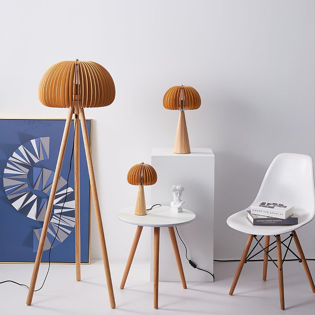 Zetalyre lámpara de pie de madera