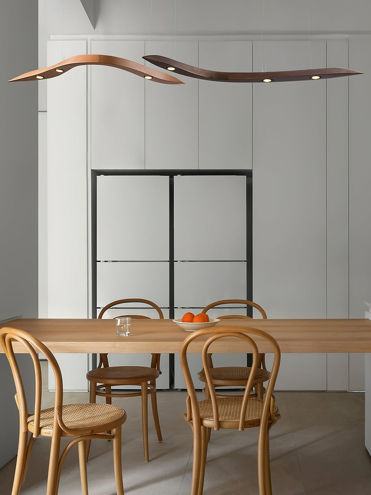 Queral lámpara colgante Flow minimalista de madera